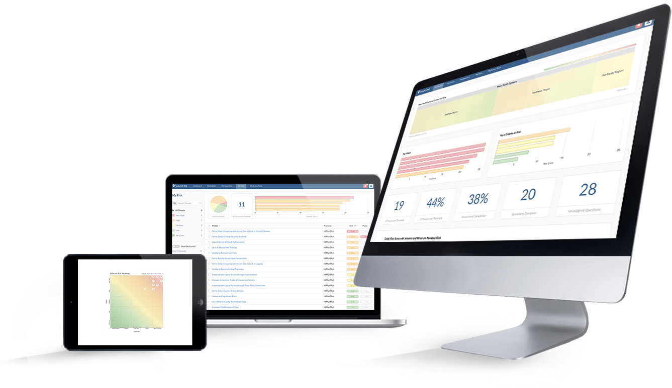 The WaveFire platform on desktop, laptop, and tablet