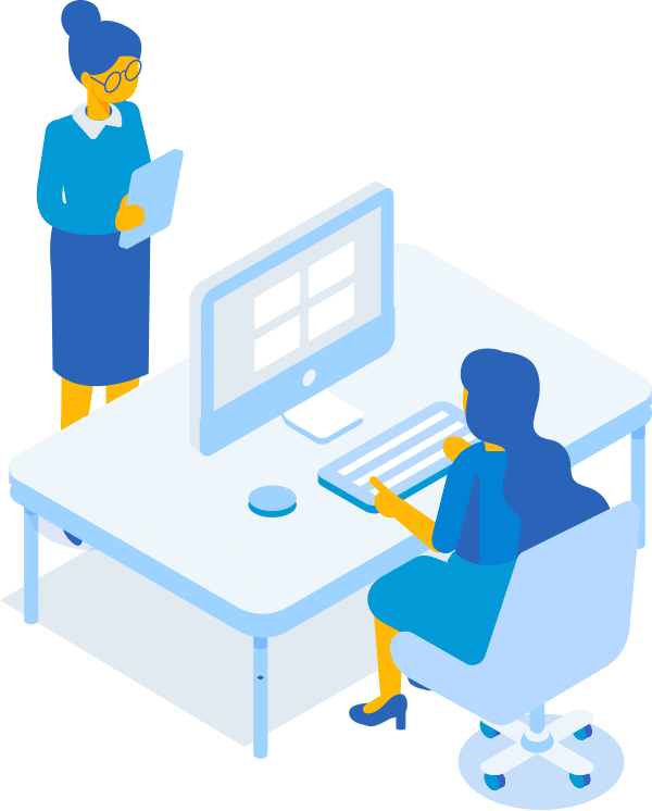 Consultant developing assessment content